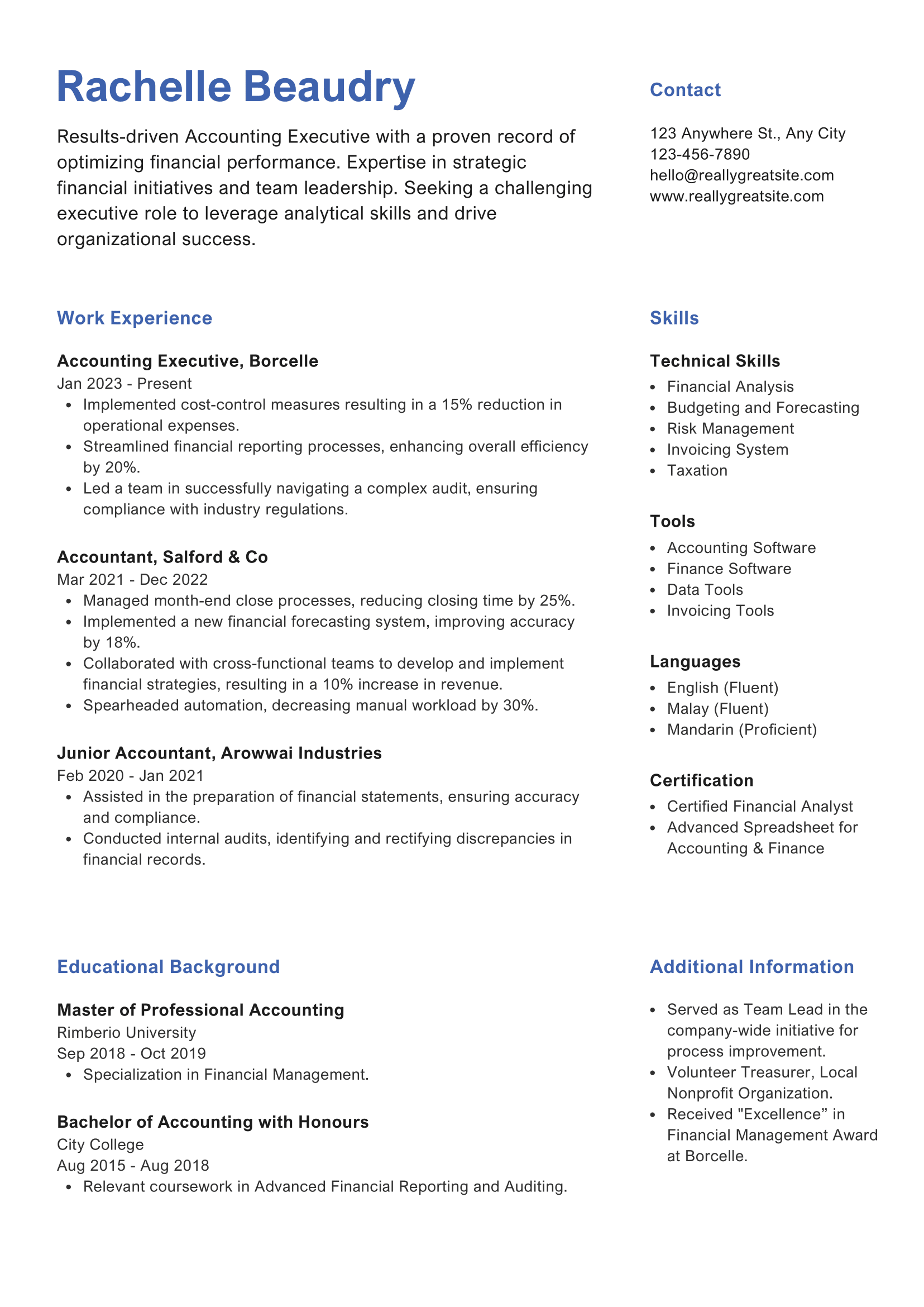 Accounting Executive