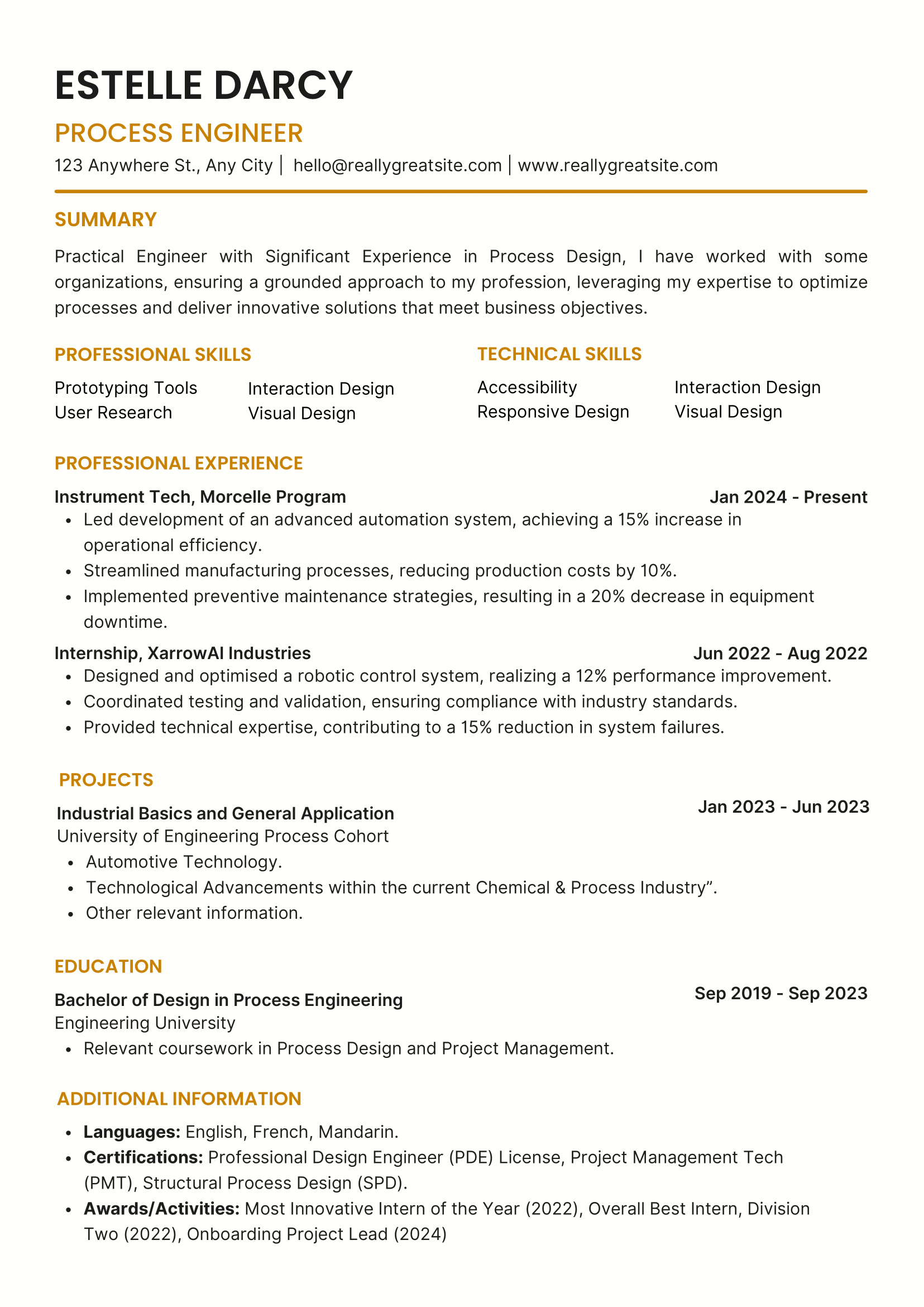 Process Engineer